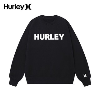 Hurley 国际品牌情侣加绒卫衣2022新款秋冬美式字母潮