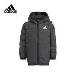 adidas 阿迪达斯 2022冬季男小童时尚保暖轻便羽绒服黑色HM9694 A128/建议身高128cm