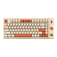 PLUS会员：MIKIT T80-榛果可可 83键 三模机械键盘 快银轴V2