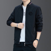 Pine&eagle; 柏尼英格 男式新款外套休闲百搭时尚韩版纯色立领夹克上衣