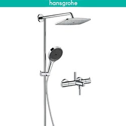 hansgrohe 汉斯格雅 飞雨系列 26167007s 一体式恒温淋浴套装