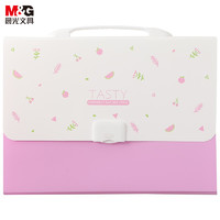 M&G 晨光 AWTN1751 13格粉色文件包   单个装
