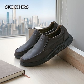 SKECHERS 斯凯奇 男士休闲皮鞋 66009