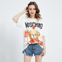 88VIP：MOSCHINO oversize女士圆领T恤