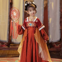 十三余 大乔沧海之矅-王者荣耀联名 国风连衣裙 女童装