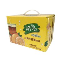 有券的上：可口可乐 阳光柠檬 茶饮料 250lml*15盒 礼盒装