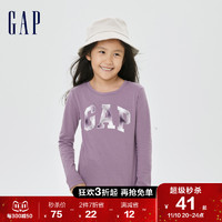 Gap 盖璞 女童创意印花长袖T恤455821