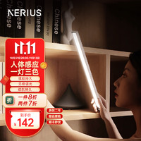 优时电通（nerius） Nerius优时电通LED智能感应灯书桌玄关橱柜人体感应灯磁吸可充电免布线 80cm-皓月银