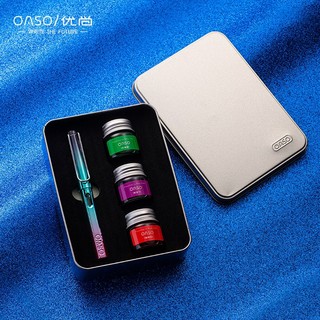 OASO 优尚 C13 透明彩色墨水钢笔 0.38mm