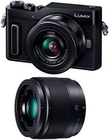 Panasonic 松下 Lumix GF90 双镜头套件 标准变焦镜头/包括单焦点镜头 黑色 DC-GF90W-K