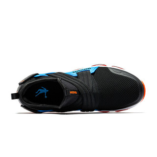 QIAODAN 乔丹 跑鞋 XM3590231 黑色/相片蓝 40.5
