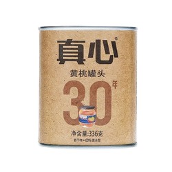 真心食品 黄桃水果糖水罐头 336g*6罐