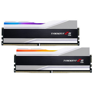 G.SKILL 芝奇 Trident Z5 RGB 幻锋戟 DDR5 6800MHz RGB 台式机内存 灯条 科技银 32GB 16GB*2 F5-6800J3445G16GX2-TZ5RS
