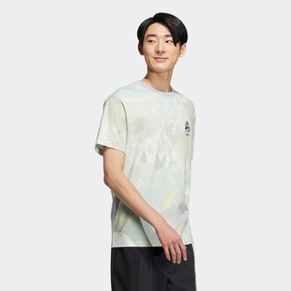 adidas NEO U VBE TEE 3 中性运动T恤 HN4738 浅银 XXL