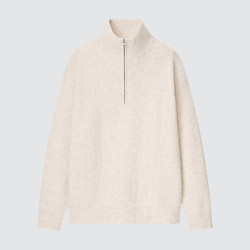 UNIQLO 优衣库 souffle yarn半拉链针织衫 438780