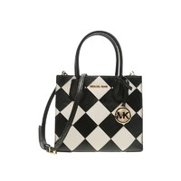 抖音超值购：MICHAEL KORS 迈克·科尔斯 女士编织手提斜挎包 中号 35S1GM9M6T BLACK MULTI