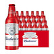 Budweiser 百威 淡色拉格啤酒 355ml*24玲珑红铝瓶（新老版本随机发货）送礼年货