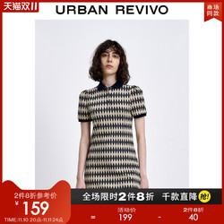 URBAN REVIVO 女士短款连衣裙 WU02S7EE2000