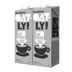 OATLY 噢麦力 咖啡大师燕麦奶1L*2瓶咖啡伴侣植物蛋白饮料燕麦拿铁