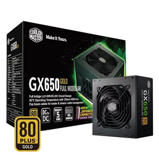 COOLER MASTER 酷冷至尊 GX650 金牌（90%）全模组ATX电源 650W