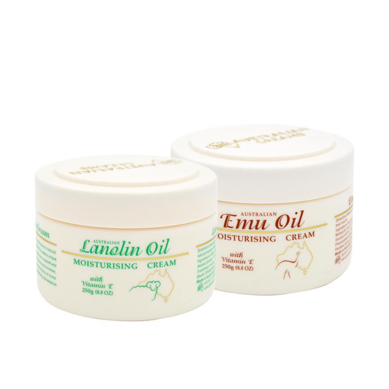 G&M 澳芝曼 润肤套装 (鸸鹋油润肤霜250g+绵羊脂滋润维E霜250g)