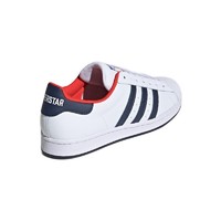 adidas ORIGINALS Superstar 中性运动板鞋 FV8270 亮舶/学院藏青蓝/罂粟红 40.5