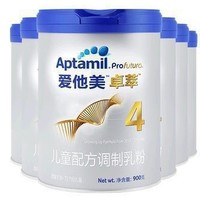 88VIP：Aptamil 爱他美 卓萃 儿童奶粉 4段 900g*6罐进口白金
