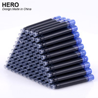 HERO 英雄 钢笔墨囊 50支 三色可选 2.6/3.4mm口径可选