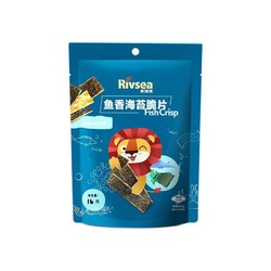 Rivsea 禾泱泱 宝宝海苔零食脆片1袋装 QQ鱼棒儿童营养零食健康食品非油炸