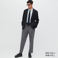 UNIQLO 优衣库 男装 弹力九分裤(商务休闲通勤西裤长裤) 453002 UNIQLO 初上市249