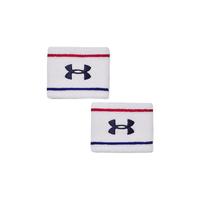 UNDER ARMOUR 安德玛 中性腕带 1373119-100 白色 2条装
