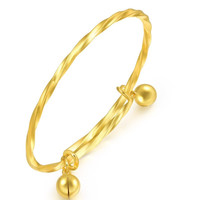 Chow Sang Sang 周生生 13195K 儿童铃铛足金手镯 5.18g