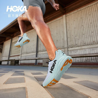 HOKA ONE ONE 男女鞋林康3公路跑步鞋Rincon3网面减震耐磨轻便透气 白色/玻璃蓝-男 43/275mm