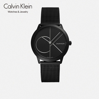 Calvin Klein CK凯文克莱（Calvin Klein）Minimal 系列 黑盘黑带男女同款石英腕表 K3M5245X（表盘:35MM）