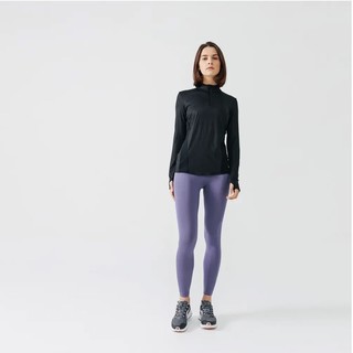 DECATHLON 迪卡侬 LS TS RUN DRY+ ZIP 女子运动T恤 8394778