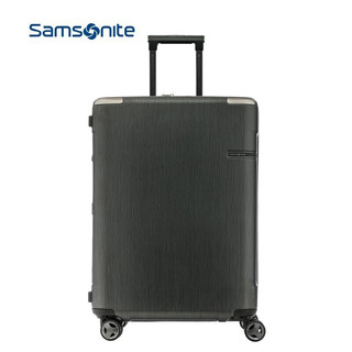 新秀丽（Samsonite）拉杆箱 Evoa系列DC0万向轮男女旅行箱拉杆箱行李箱出差登机箱旅游箱子 25英寸拉丝黑