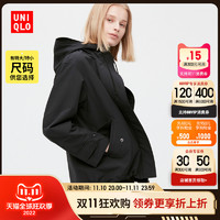 UNIQLO 优衣库 女装 休闲连帽外套(防水户外露营宽松抽绳夹克) 450530