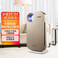 PHILIPS 飞利浦 空气净化器 家用欧标10倍除甲醛除细菌雾霾AC4076