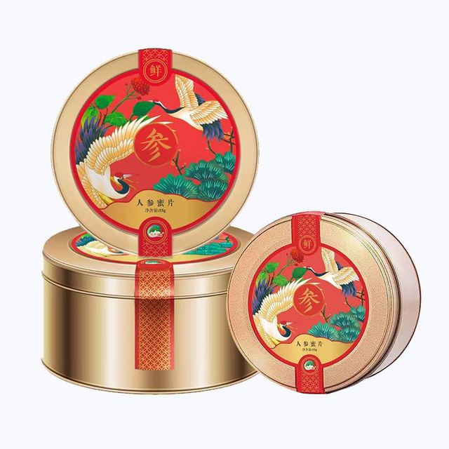 PLUS会员：臻馨 鲜参蜜片礼盒 50g*3盒
