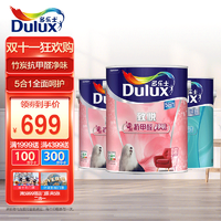 Dulux 多乐士 致悦竹炭抗甲醛净味5合1 油漆涂料 内墙乳胶漆A8146+A749套装15L