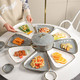 舍里 器居轻奢拼盘餐具组合盘子创意套装家用陶瓷餐盘过年团圆用的碟子