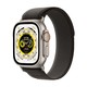 Apple 苹果 Watch Ultra 智能手表GPS+蜂窝款 49毫米 钛金属表壳黑配灰色野径回环式表带S/M