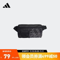 adidas 阿迪达斯 官方男女冬季运动健身斜挎背包HC4770 黑色 NS