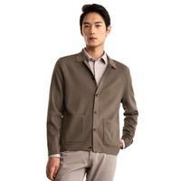 VICUTU 威可多 男士翻领针织衫 VRW88385590 咖啡色 170/88A