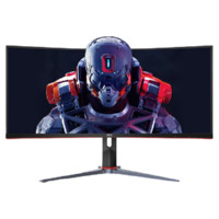 AOC 冠捷 CU34G2XP 34英寸 VA 曲面 FreeSync 显示器（3440×1440、165Hz、124%sRGB、HDR10）