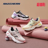 抖音超值购：SKECHERS 斯凯奇 女鞋时尚绑带运动鞋防滑耐磨复古老爹鞋149518