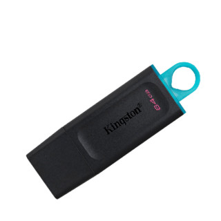 Kingston 金士顿 DTX/64G USB3.2 U盘 黑色 64GB USB-A