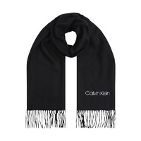 卡尔文·克莱 Calvin Klein 男士羊毛围巾 K50K507439 黑色 180*35cm