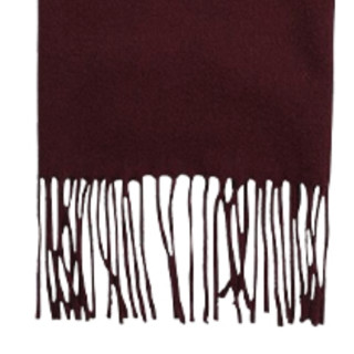 卡尔文·克莱 Calvin Klein 男士羊毛围巾 K50K507439 酒红色 180*35cm
