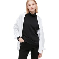 UNIQLO 优衣库 女士高领长袖T恤 439063 黑色 XXXL